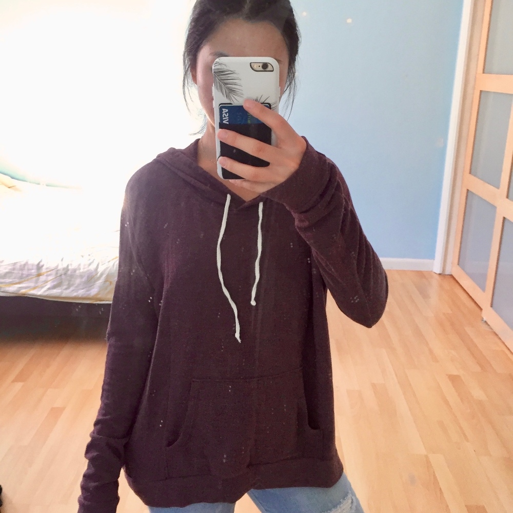 Abercrombie & Fitch purple sweater